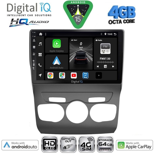 DIGITAL IQ BXK 19081_CPAA (9inc) MULTIMEDIA TABLET for CITROEN – PEUGEOT mod. 2008-2018