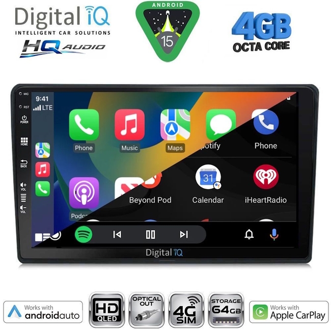 DIGITAL IQ BXK 19081_CPAA (9inc) MULTIMEDIA TABLET for CITROEN – PEUGEOT mod. 2008-2018