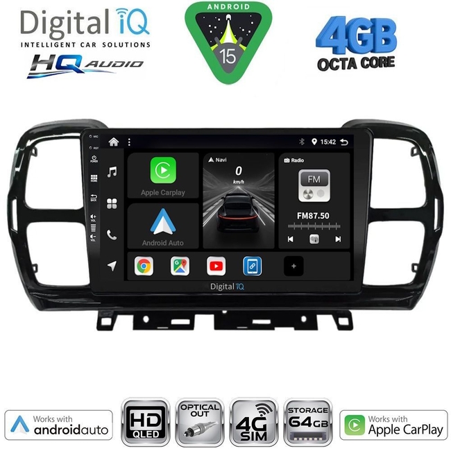 DIGITAL IQ BXK 19088_CPAA (9inc) MULTIMEDIA TABLET for CITROEN C5 AIRCROSS mod. 2017-2021