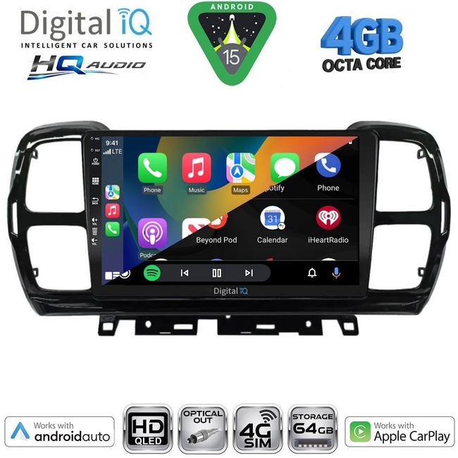 DIGITAL IQ BXK 19088_CPAA (9inc) MULTIMEDIA TABLET for CITROEN C5 AIRCROSS mod. 2017-2021