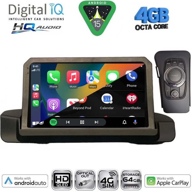 DIGITAL IQ BXK 19044_CPAA (9inc) MULTIMEDIA TABLET for BMW S.3 (E90-91-92) mod. 2005-2012