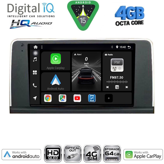 DIGITAL IQ BXK 19044_CPAA (9inc) MULTIMEDIA TABLET for BMW S.3 (E90-91-92) mod. 2005-2012
