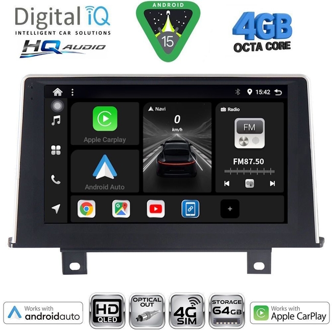 DIGITAL IQ BXK 19044_CPAA (9inc) MULTIMEDIA TABLET for BMW S.3 (E90-91-92) mod. 2005-2012