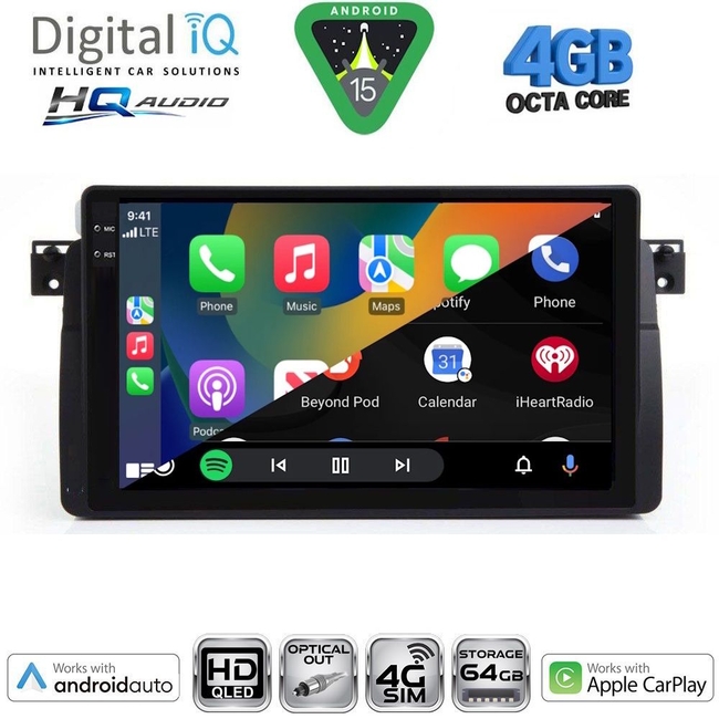 DIGITAL IQ BXK 19042_CPAA (9inc) MULTIMEDIA TABLET for BMW E46 mod. 1998-2005