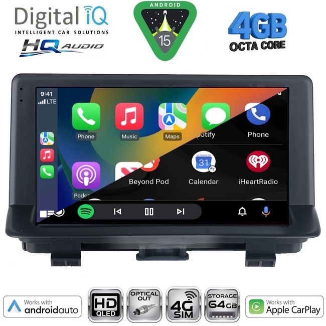 DIGITAL IQ BXK 19012_CPAA (9inc) MULTIMEDIA TABLET for AUDI Q3 mod. 2012-2018 (High Version)
