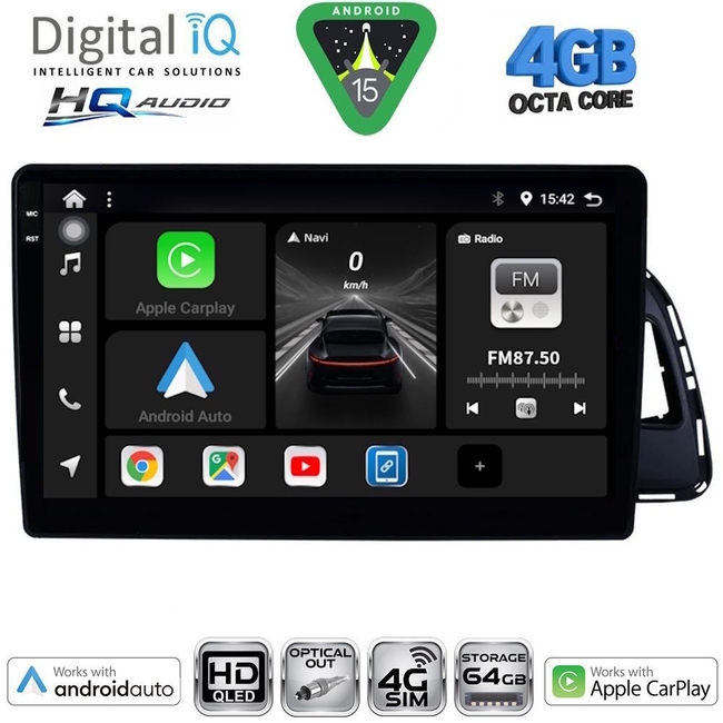DIGITAL IQ BXK 19012_CPAA (9inc) MULTIMEDIA TABLET for AUDI Q3 mod. 2012-2018 (High Version)