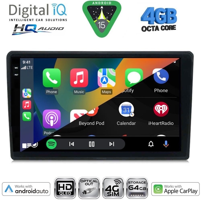 DIGITAL IQ BXK 19020_CPAA (9inc) MULTIMEDIA TABLET for ALFA ROMEO 159 – SPIDER – BRERA mod. 2004-2012