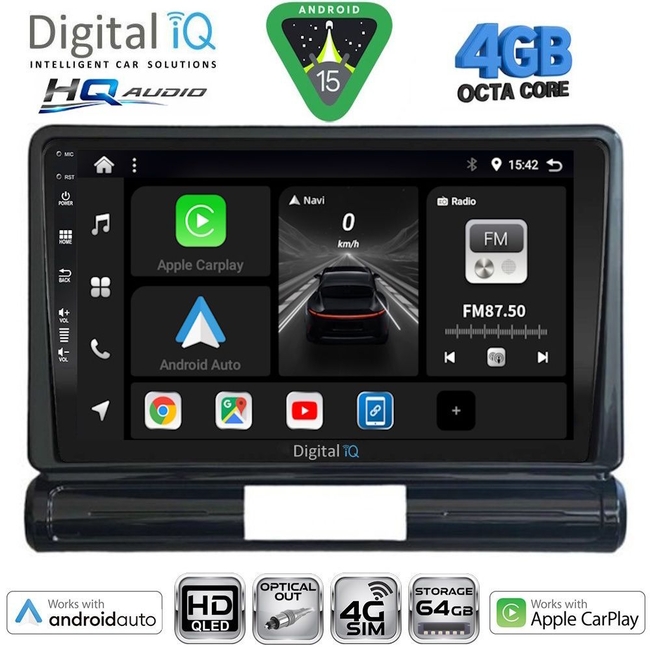 DIGITAL IQ BXK 19092BL_CPAA (9inc) MULTIMEDIA TABLET for CITROEN C3 - DS3 mod. 2009-2016 (BLACK)