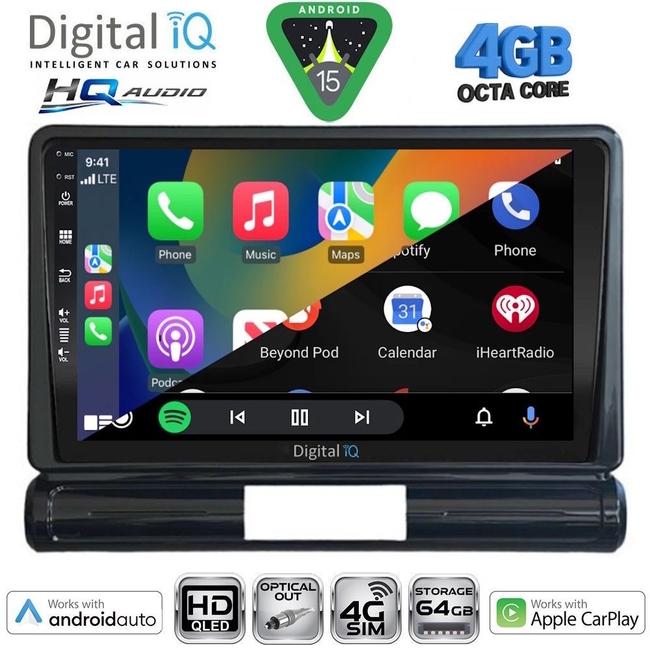 DIGITAL IQ BXK 19092BL_CPAA (9inc) MULTIMEDIA TABLET for CITROEN C3 - DS3 mod. 2009-2016 (BLACK)