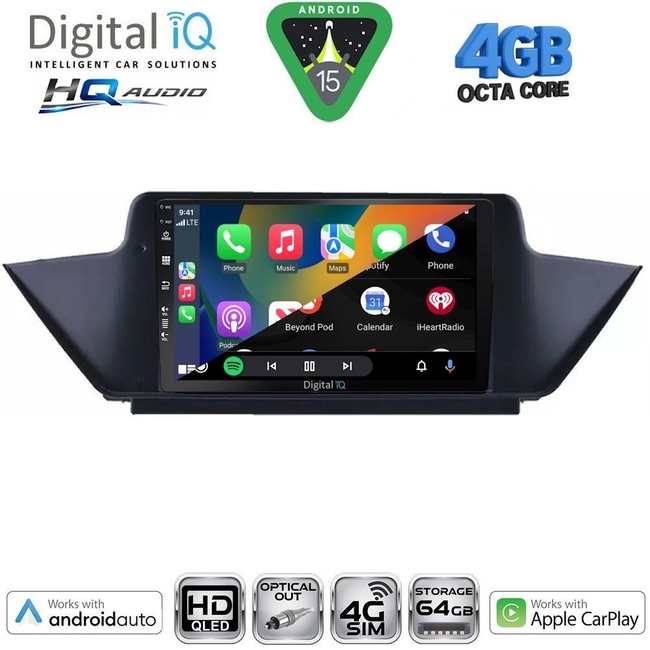 DIGITAL IQ BXK 19056_CPAA (10inc) MULTIMEDIA TABLET for BMW X1 (E84) mod. 2009-2015