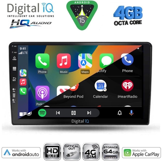 DIGITAL IQ BXK 19103B_CPAA (9inc) MULTIMEDIA TABLET for DACIA DUSTER mod. 2012-2019