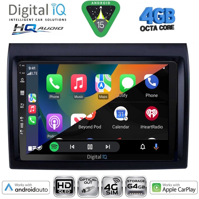 DIGITAL IQ BXK 19140_CPAA (9inc) MULTIMEDIA TABLET for FIAT DUCATO mod. 2006-2011