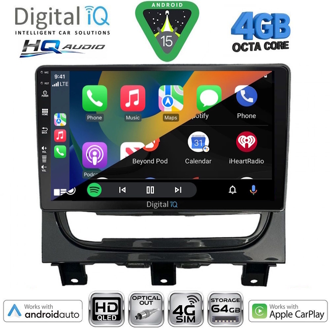 DIGITAL IQ BXK 19146_CPAA (9inc) MULTIMEDIA TABLET for FIAT STRADA mod. 2012-2020