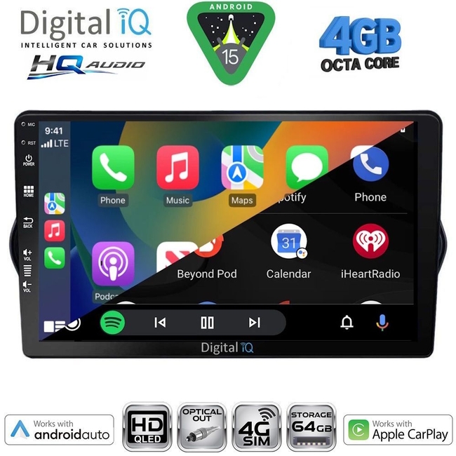 DIGITAL IQ BXK 19148_CPAA (9inc) MULTIMEDIA TABLET for FIAT TIPO mod. 2015-2023
