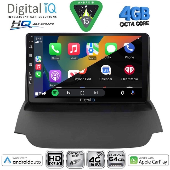DIGITAL IQ BXK 19150_CPAA (9inc) MULTIMEDIA TABLET for FORD ECOSPORT  mod. 2012-2018