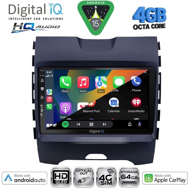 DIGITAL IQ BXK 19150_CPAA (9inc) MULTIMEDIA TABLET for FORD ECOSPORT  mod. 2012-2018