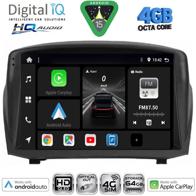 DIGITAL IQ BXK 19150_CPAA (9inc) MULTIMEDIA TABLET for FORD ECOSPORT  mod. 2012-2018