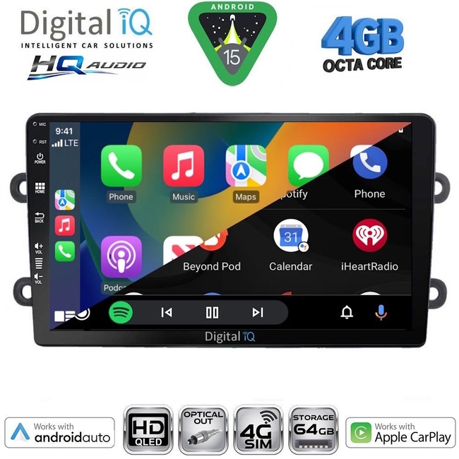 DIGITAL IQ BXK 19101BL_CPAA (9inc) MULTIMEDIA TABLET for DACIA DUSTER – LOGAN – SANDERO mod. 2006-2012 (BLACK)