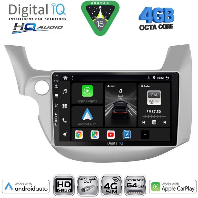 DIGITAL IQ BXK 19211_CPAA (10inc) MULTIMEDIA TABLET for HONDA JAZZ mod. 2008-2012