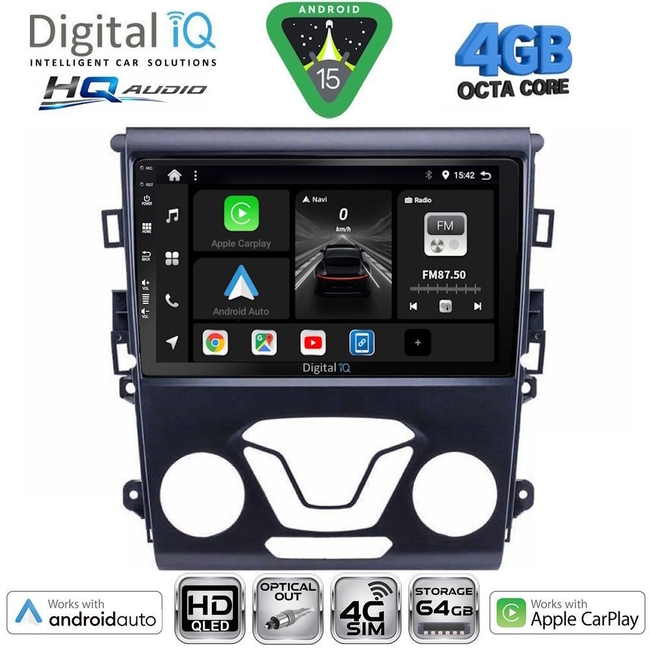 DIGITAL IQ BXK 19163_CPAA A/C (10inc) MULTIMEDIA TABLET for FORD MONDEO mod. 2011-2013