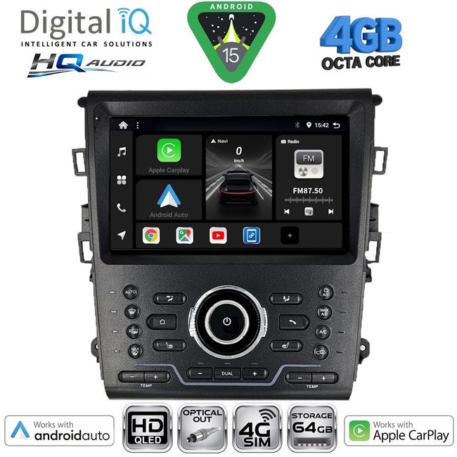 DIGITAL IQ BXK 19163_CPAA A/C (10inc) MULTIMEDIA TABLET for FORD MONDEO mod. 2011-2013