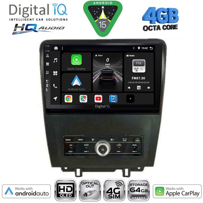 DIGITAL IQ BXK 19165_CPAA (9inc) MULTIMEDIA TABLET for FORD MUSTANG mod. 2010-2015