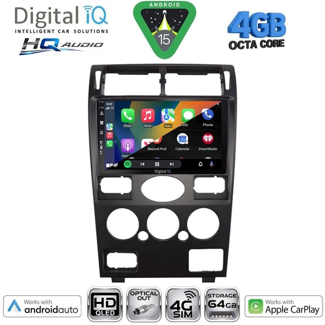 DIGITAL IQ BXK 19161B_CPAA (9inc) MULTIMEDIA TABLET for FORD MONDEO mod. 2003-2006