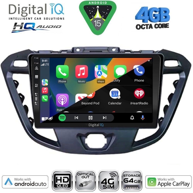 DIGITAL IQ BXK 19175_CPAA A/C (9inc) MULTIMEDIA TABLET for FORD SMAX mod. 2006-2014