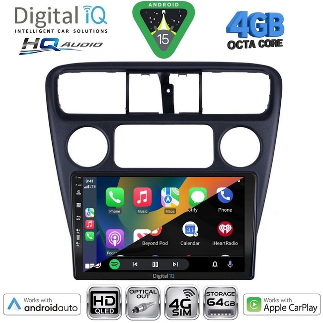 DIGITAL IQ BXK 19181_CPAA (9inc) MULTIMEDIA TABLET for HONDA ACCORD COUPE mod. 1998-2004