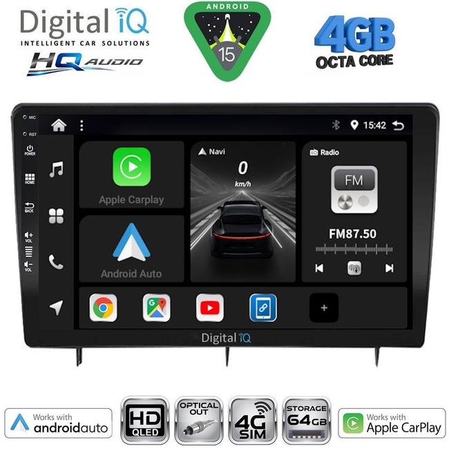 DIGITAL IQ BXK 191904D_CPAA (9inc) MULTIMEDIA TABLET for HONDA CIVIC 4Doors mod. 2012-2016