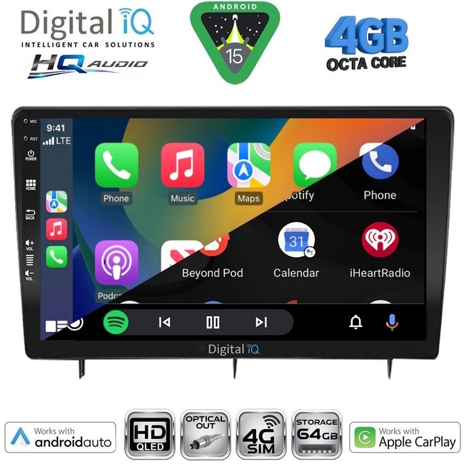 DIGITAL IQ BXK 191904D_CPAA (9inc) MULTIMEDIA TABLET for HONDA CIVIC 4Doors mod. 2012-2016
