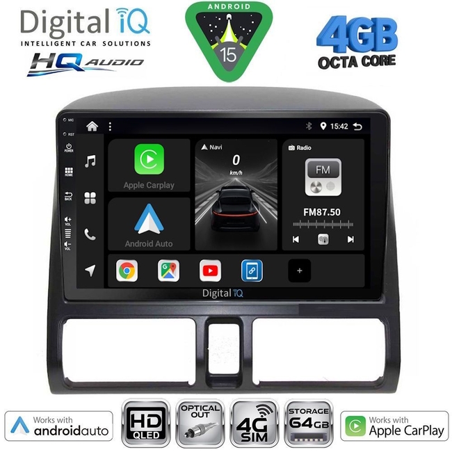DIGITAL IQ BXK 191904D_CPAA (9inc) MULTIMEDIA TABLET for HONDA CIVIC 4Doors mod. 2012-2016