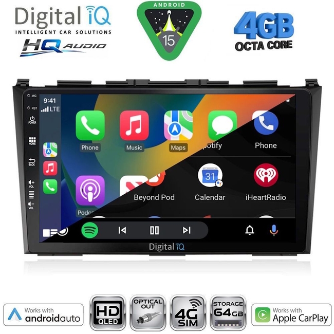 DIGITAL IQ BXK 191904D_CPAA (9inc) MULTIMEDIA TABLET for HONDA CIVIC 4Doors mod. 2012-2016