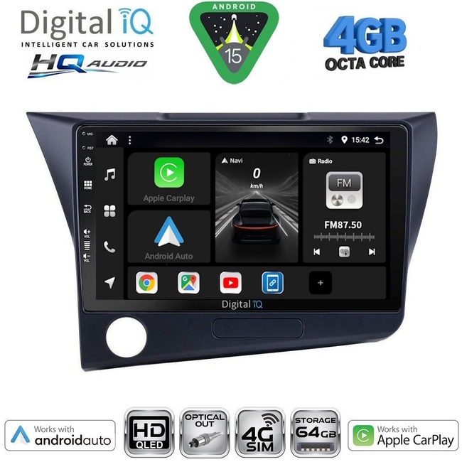 DIGITAL IQ BXK 19203_CPAA (9inc) MULTIMEDIA TABLET for HONDA CRZ mod. 2010-2016