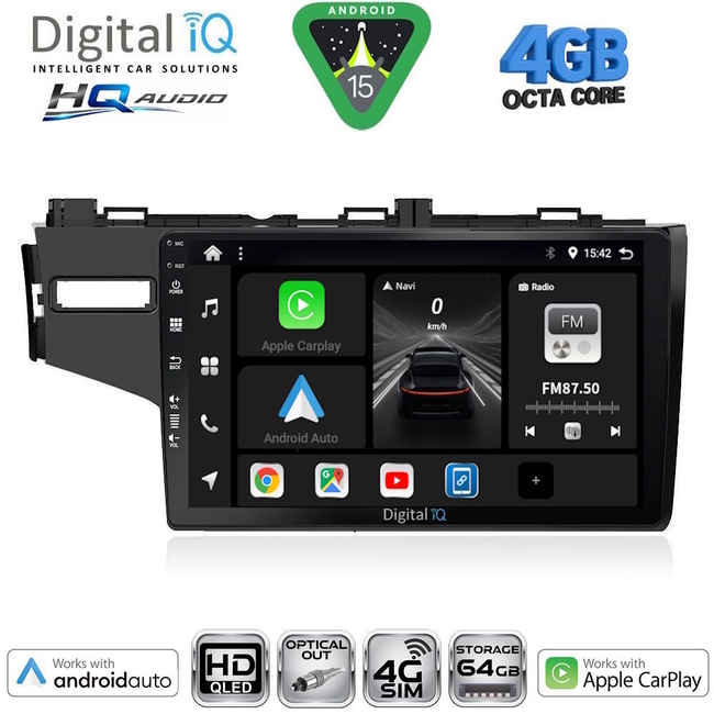 DIGITAL IQ BXK 19210_CPAA A/C (9inc) MULTIMEDIA TABLET for HONDA JAZZ mod. 2002-2008
