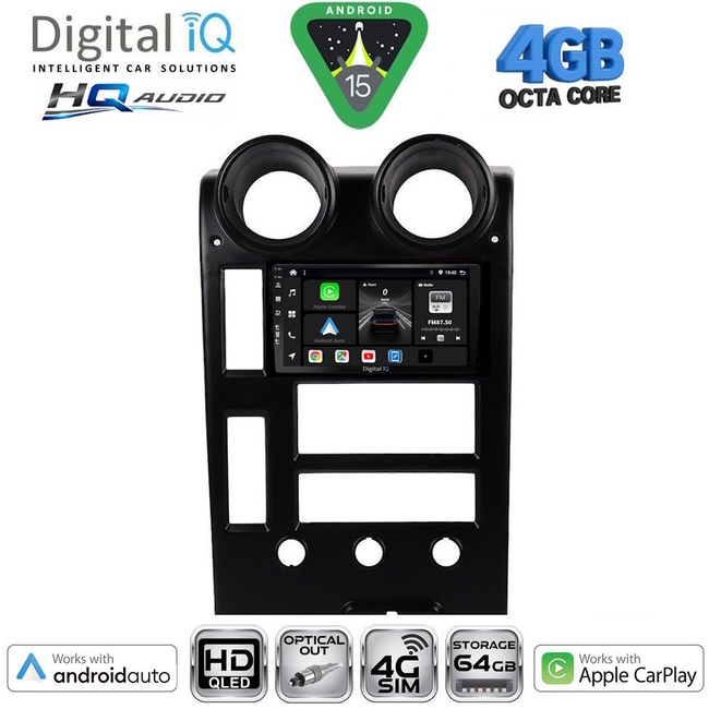 DIGITAL IQ BXK 19210_CPAA A/C (9inc) MULTIMEDIA TABLET for HONDA JAZZ mod. 2002-2008