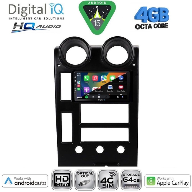 DIGITAL IQ BXK 19210_CPAA A/C (9inc) MULTIMEDIA TABLET for HONDA JAZZ mod. 2002-2008