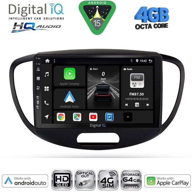 DIGITAL IQ BXK 19223_CPAA (9inc) MULTIMEDIA TABLET for HYUNDAI i10 mod. 2008-2013