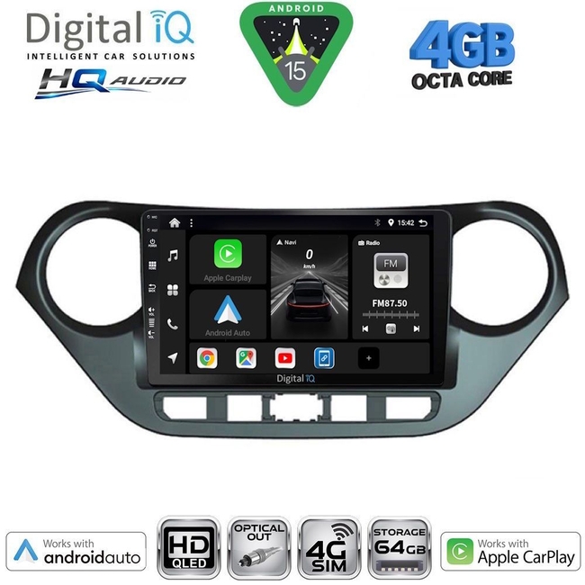 DIGITAL IQ BXK 19224_CPAA (9inc) MULTIMEDIA TABLET for HYUNDAI i10 mod. 2014-2020