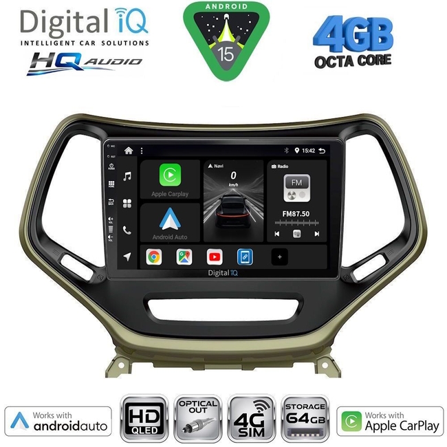 DIGITAL IQ BXK 19270_CPAA (10inc) MULTIMEDIA TABLET for JEEP CHEROKEE – LIBERTY mod. 2007-2014