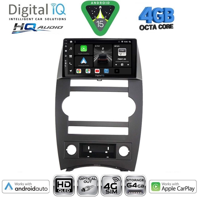 DIGITAL IQ BXK 19270_CPAA (10inc) MULTIMEDIA TABLET for JEEP CHEROKEE – LIBERTY mod. 2007-2014