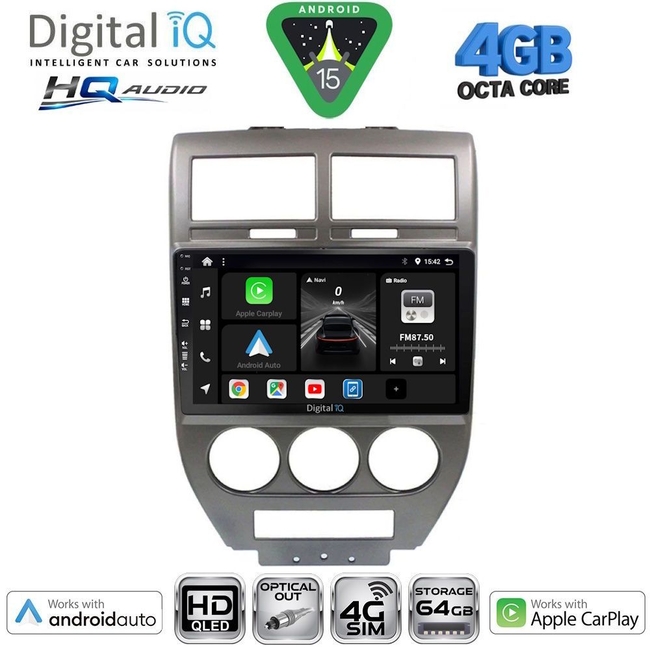DIGITAL IQ BXK 19270_CPAA (10inc) MULTIMEDIA TABLET for JEEP CHEROKEE – LIBERTY mod. 2007-2014