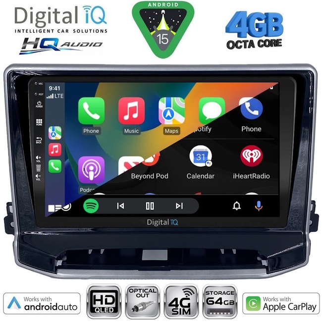 DIGITAL IQ BXK 19270_CPAA (10inc) MULTIMEDIA TABLET for JEEP CHEROKEE – LIBERTY mod. 2007-2014