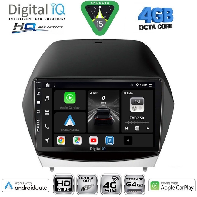 DIGITAL IQ BXK 19235_CPAA (10inc) MULTIMEDIA TABLET for HYUNDAI iX35  mod. 2010-2015