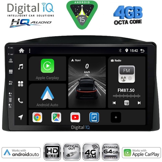 DIGITAL IQ BXK 19271_CPAA (10inc) MULTIMEDIA TABLET for JEEP GRAND CHEROKEE mod. 2005-2007 with Original Navi