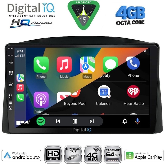DIGITAL IQ BXK 19271_CPAA (10inc) MULTIMEDIA TABLET for JEEP GRAND CHEROKEE mod. 2005-2007 with Original Navi