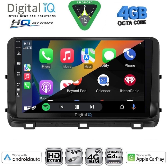 DIGITAL IQ BXK 19303_CPAA (10inc) MULTIMEDIA TABLET for KIA CEED - XCEED mod. 2018-2022