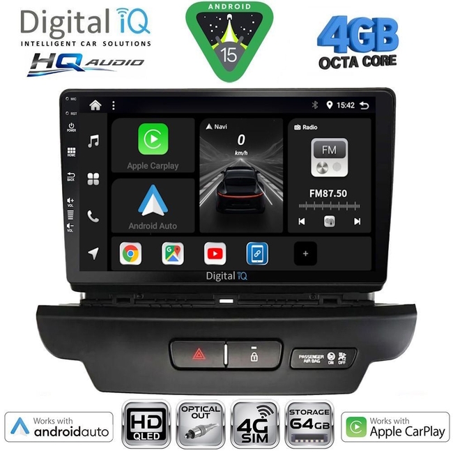 DIGITAL IQ BXK 19304_CPAA (9inc) MULTIMEDIA TABLET for KIA CEED - XCEED mod. 2018-2022