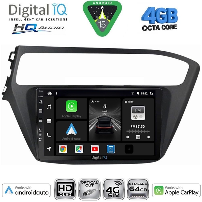 DIGITAL IQ BXK 19230_CPAA (9inc) MULTIMEDIA TABLET for HYUNDAI i20 mod. 2018-2021