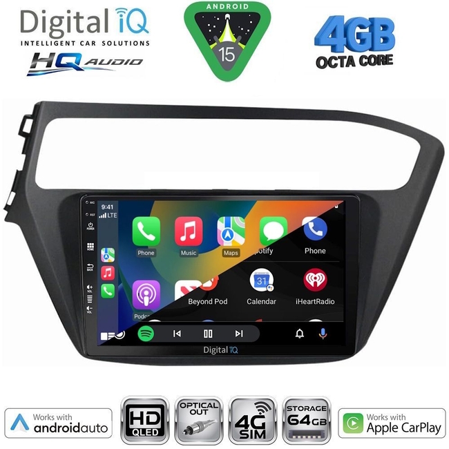 DIGITAL IQ BXK 19230_CPAA (9inc) MULTIMEDIA TABLET for HYUNDAI i20 mod. 2018-2021